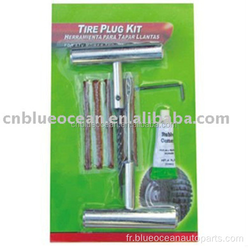 Kit d&#39;outils de réparation de pneu de plugger en T-poignée en T modifiable